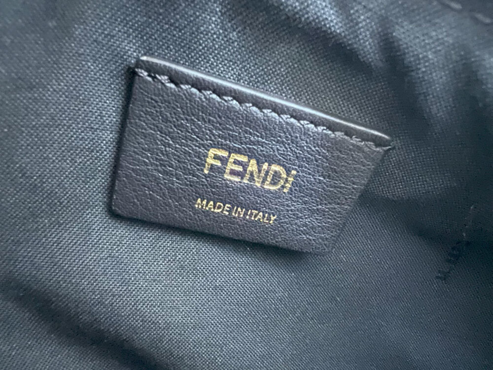 Fendi Graphic Handbag Shoulder Bag Brown Leather - Picture 8 of 10